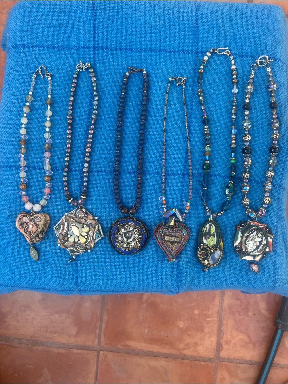 Lot of 6 Ann Christensen Newport Studio Art Statement Necklaces
MINT Unused